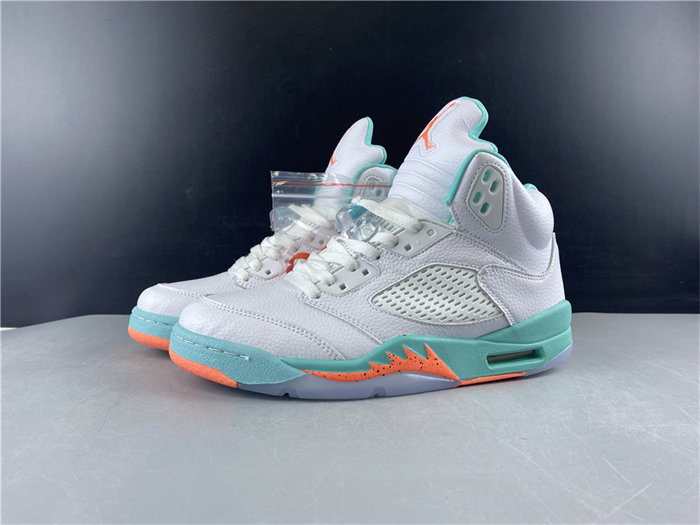 Jordan5 Light Aqua (GS) 440892-100