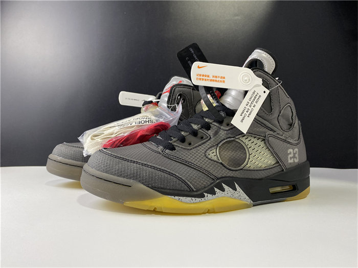 Jordan5 Off-White Black CT8480-001