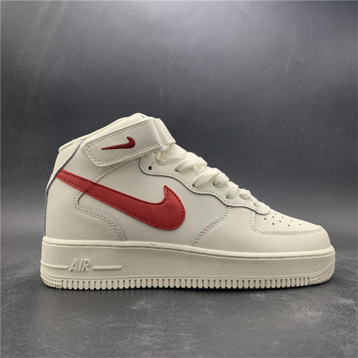 Nike Air Force 1 Mid Sail University Red 315123-126