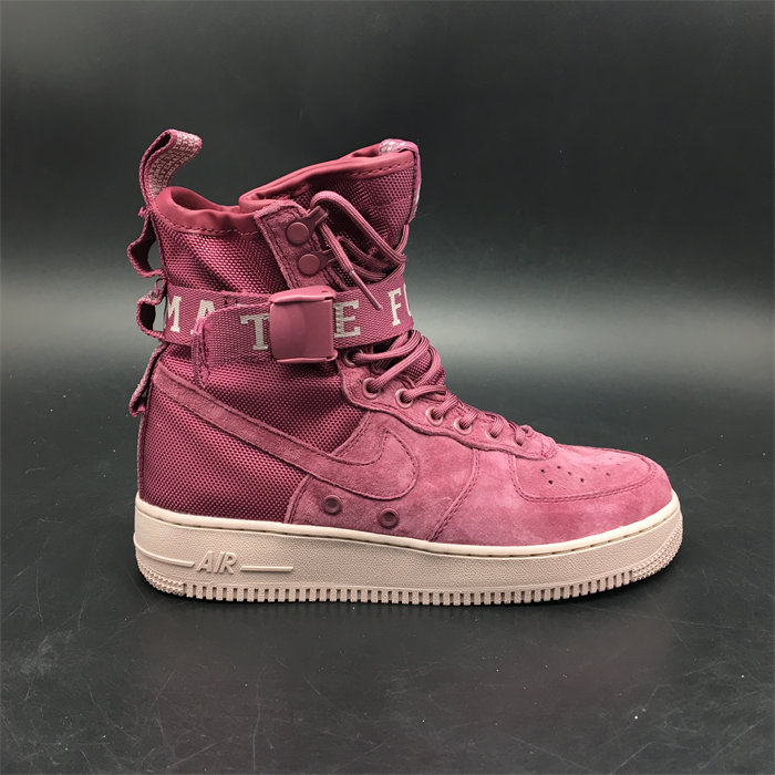 Nike SF Air Force 1 High Force Is Female Vintage Wine AJ1700-600