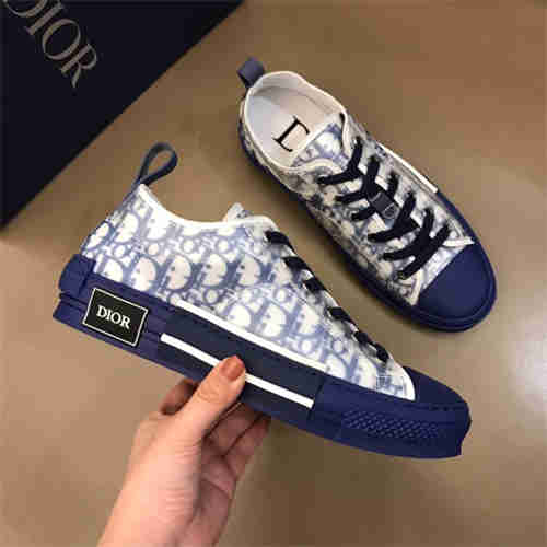 DR B23 LOW TOP OBLIQUE SNEAKER BLUE