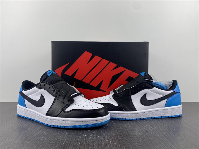 Jordan 1 Retro Low OG Black Dark Powder Blue CZ0790-104