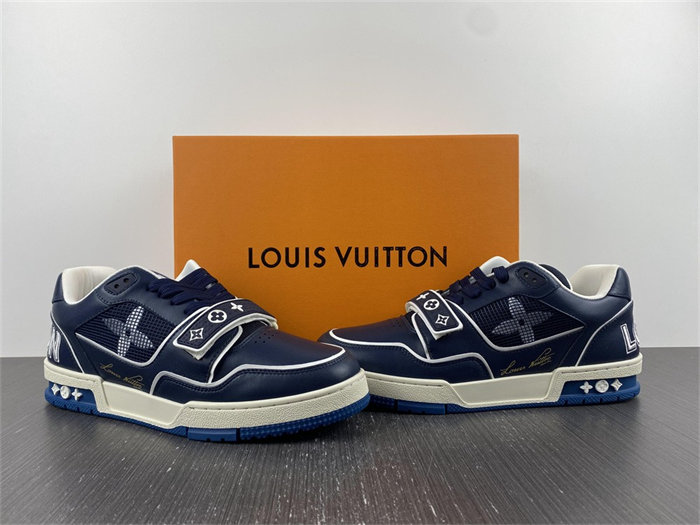 Louis Vuitton Trainer Navy Mesh  1A9DEG