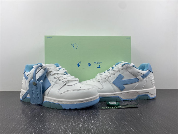 OFF-WHITE Out Of Office OOO 30 MM Low Tops White Light Blue OMIA189C99LEA0010145