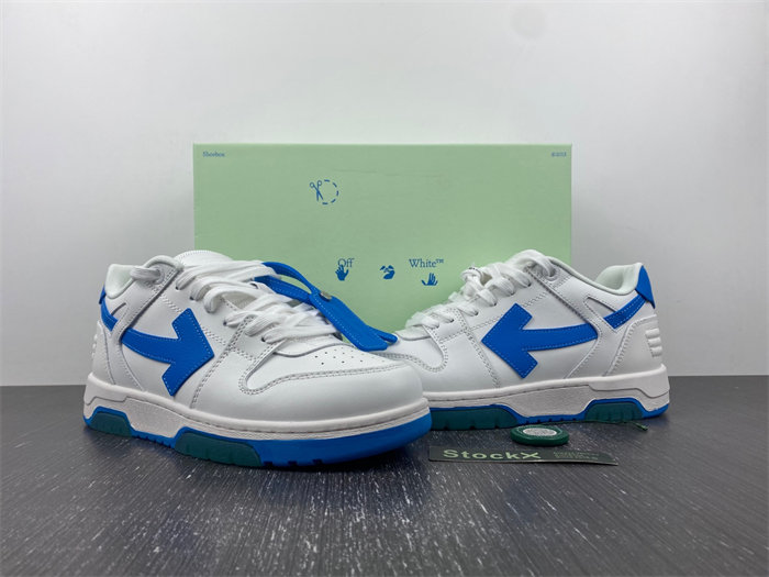 OFF-WHITE Out Of Office "OOO" Low White Blue OMIA189S21LEA0010145