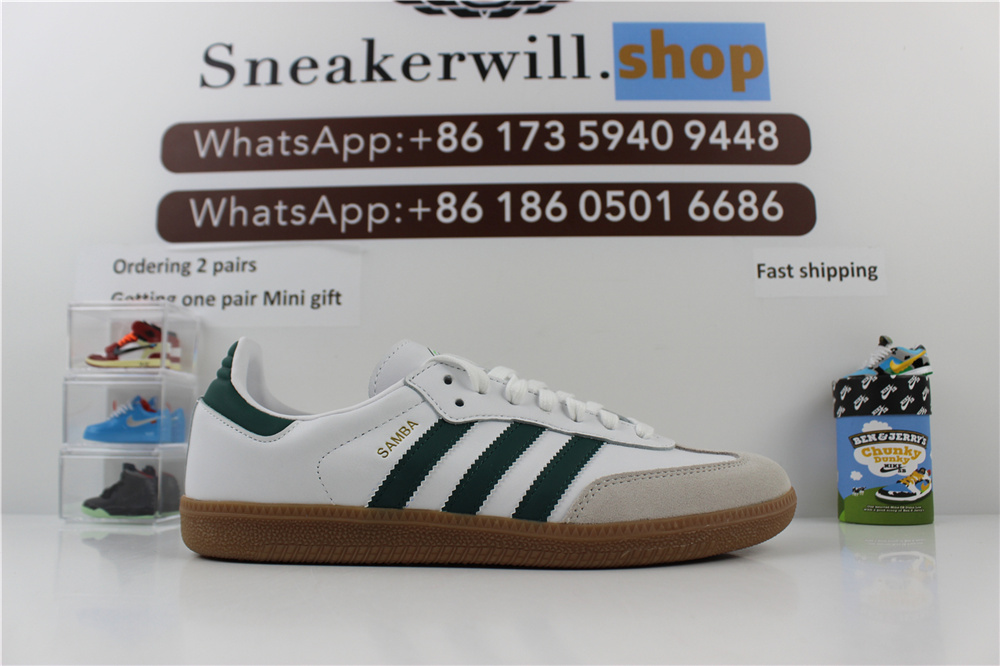 Adidas Samba White Green