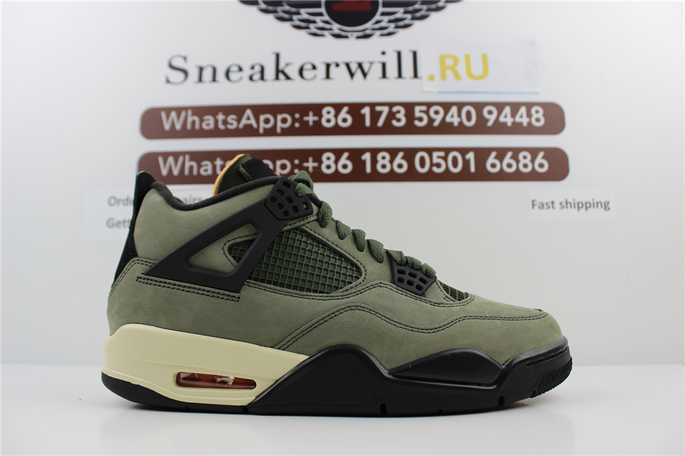 GOAT Air Jordan 4 Retro Deep Green Olive