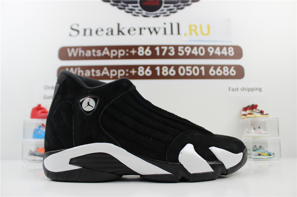 GOAT Air Jordan 14 Black White