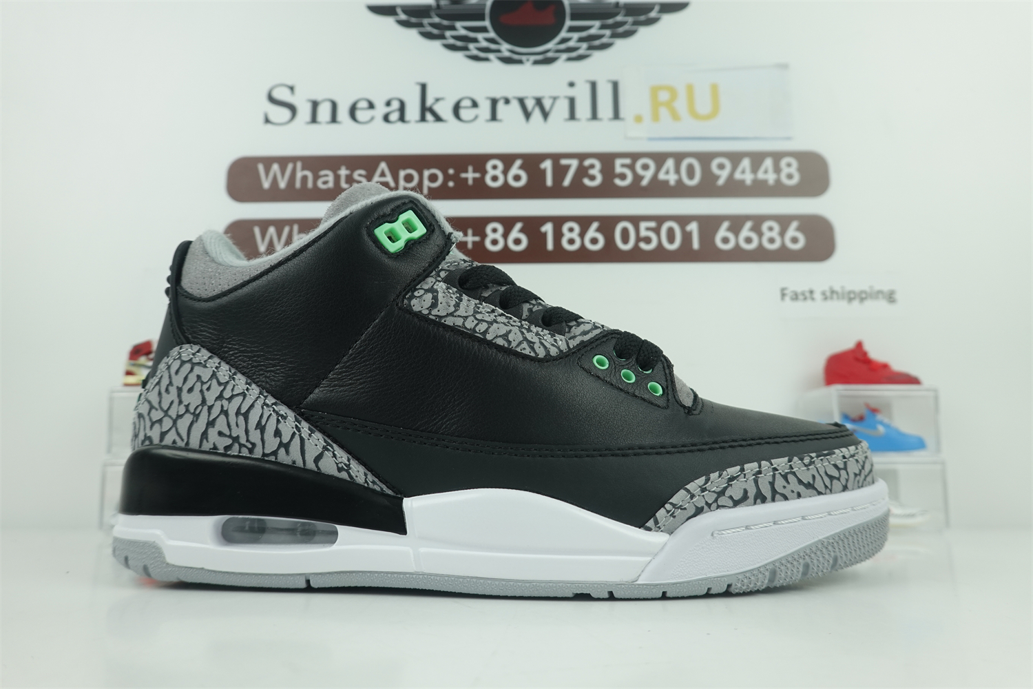 GOAT Air Jordan 3 Green Glow