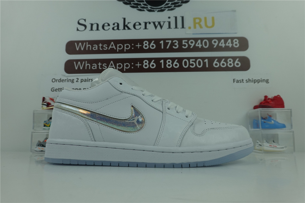 1代 Air Jordan 1 Low White Silver