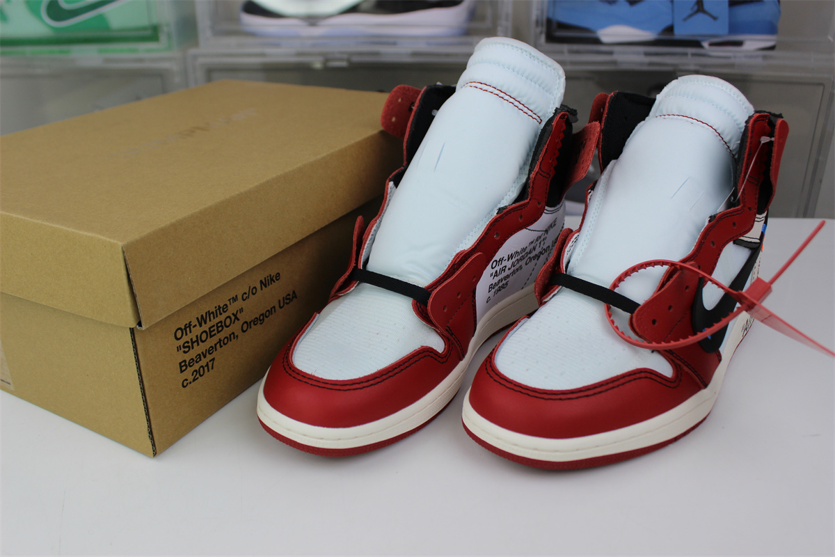 GOAT Air Jordan 1 OFF-WHITE Red Chicago