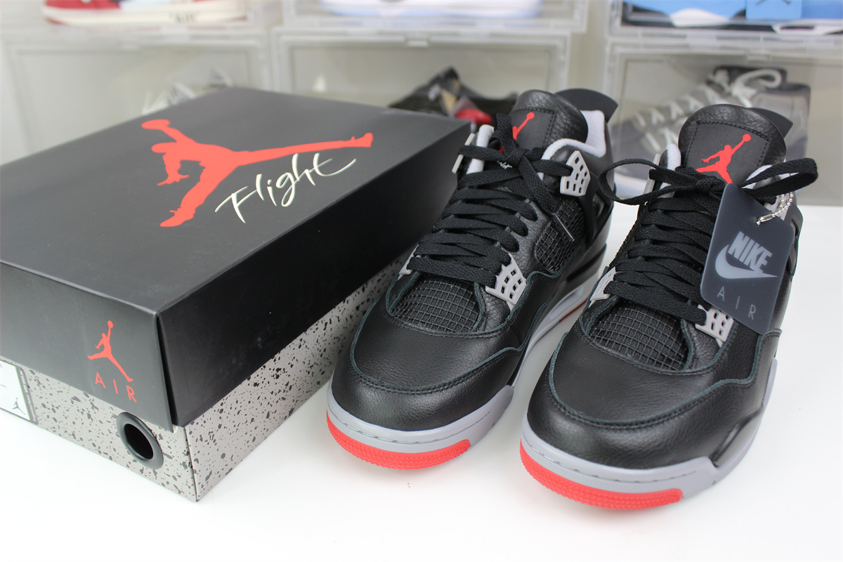 GOAT Air Jordan 4 Bred Reimagined