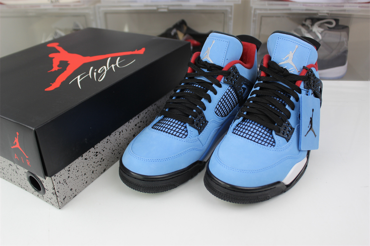 GOAT Air Jordan 4 Blue Travis Scott