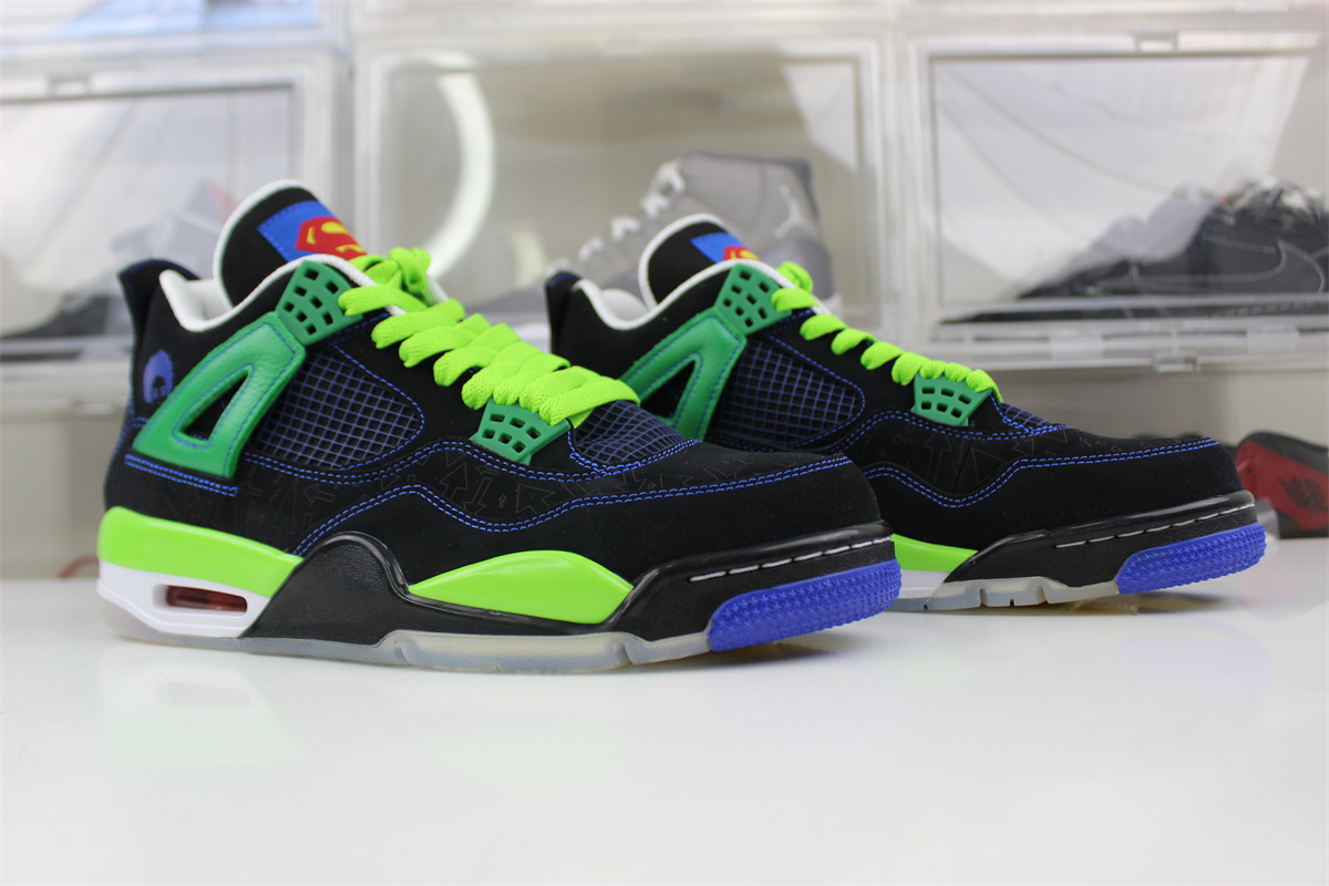 GOAT Air Jordan 4 Doernbecher Black Green Superman