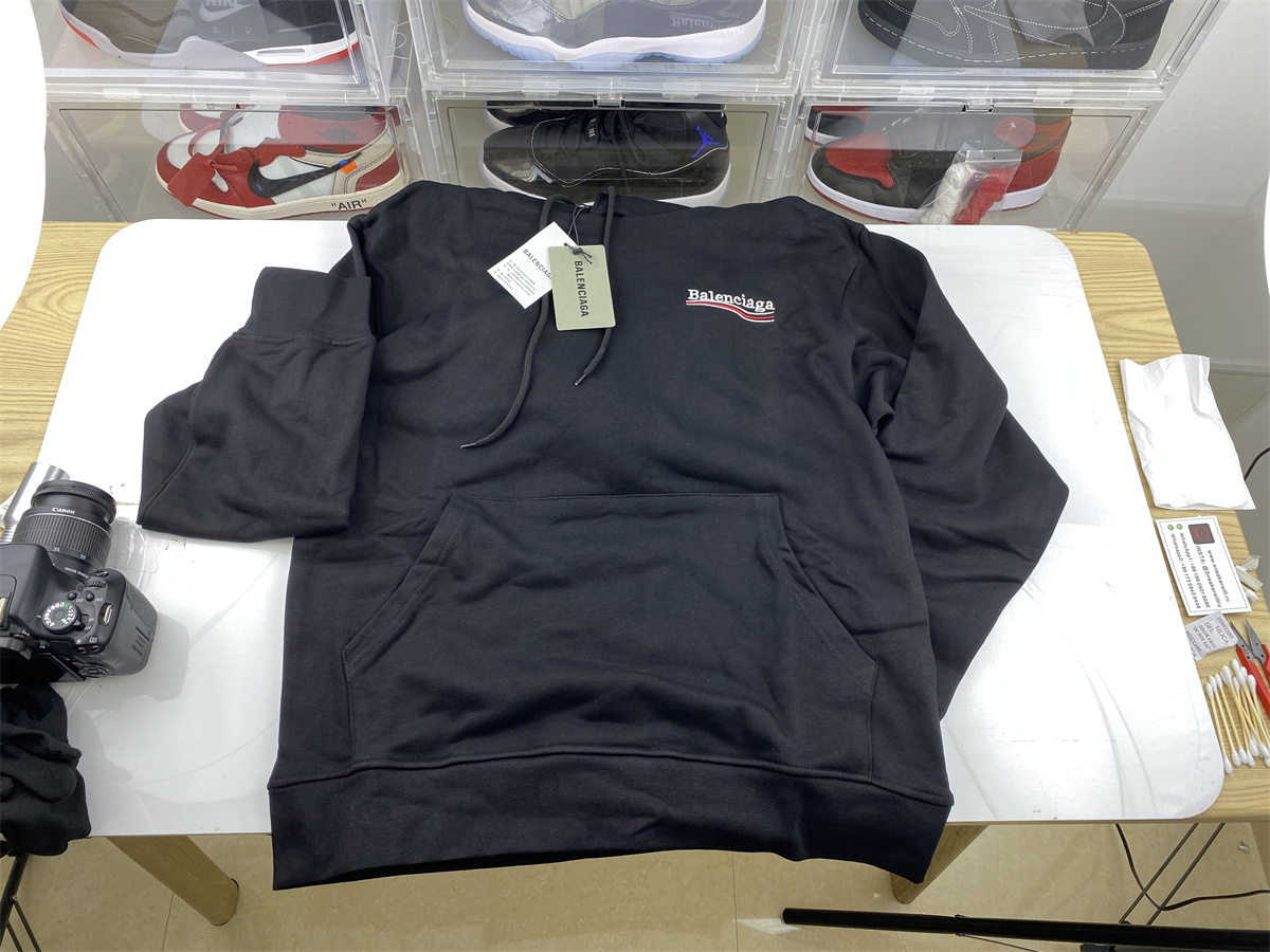 Balenciaga Cola Wave Black color Hoodie