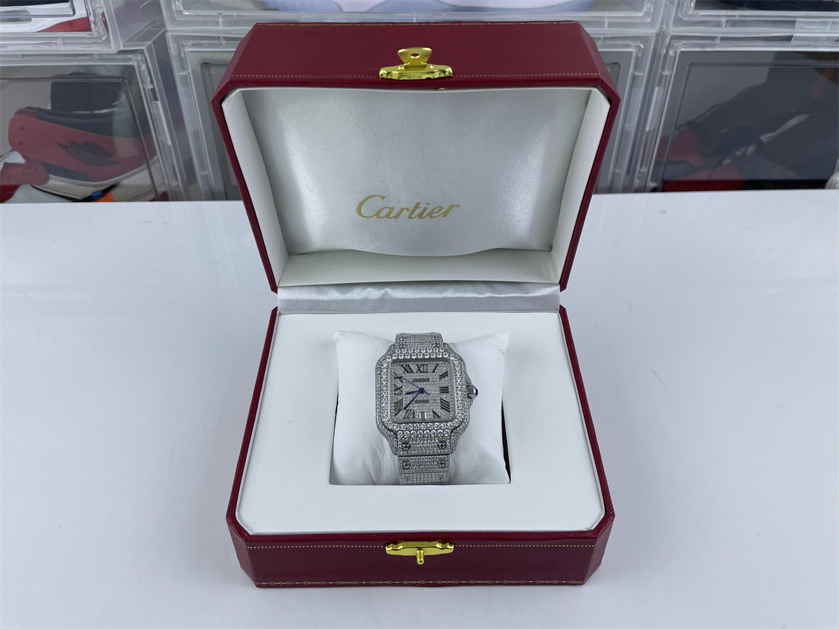 Cartier Diamonds Silver Watch (47.5mm)