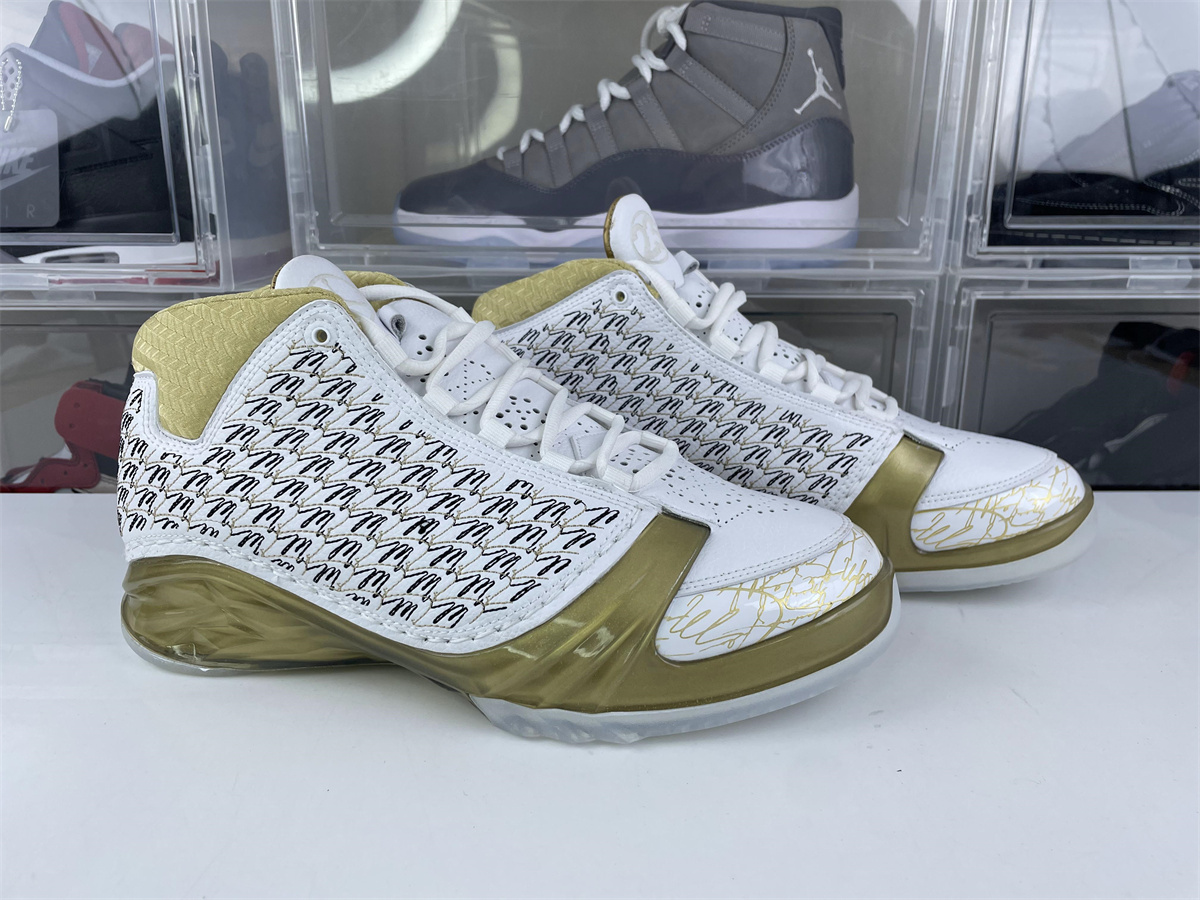 Air Jordan Trophy Room x Air Jordan 23 Retro 'White' Gold