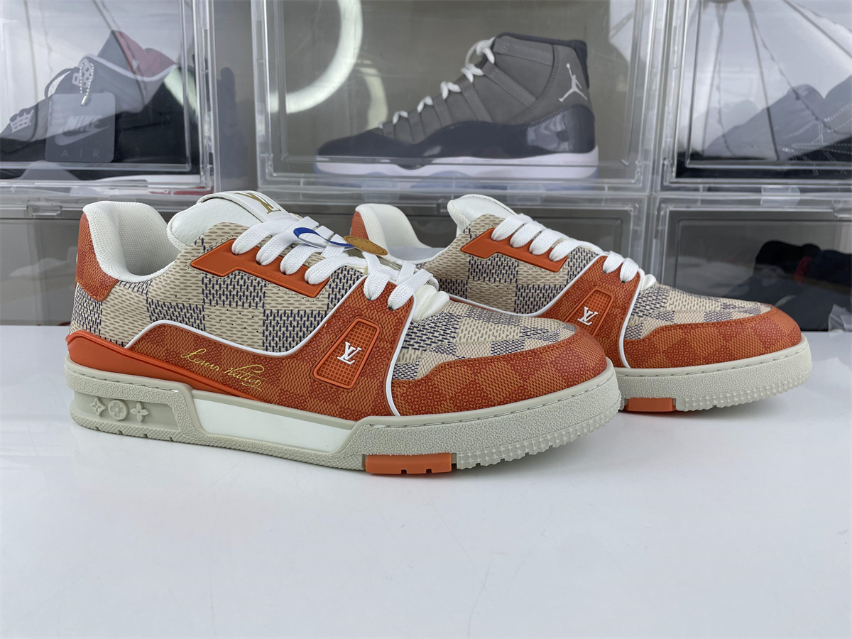 LV Orange #54 skate shoes