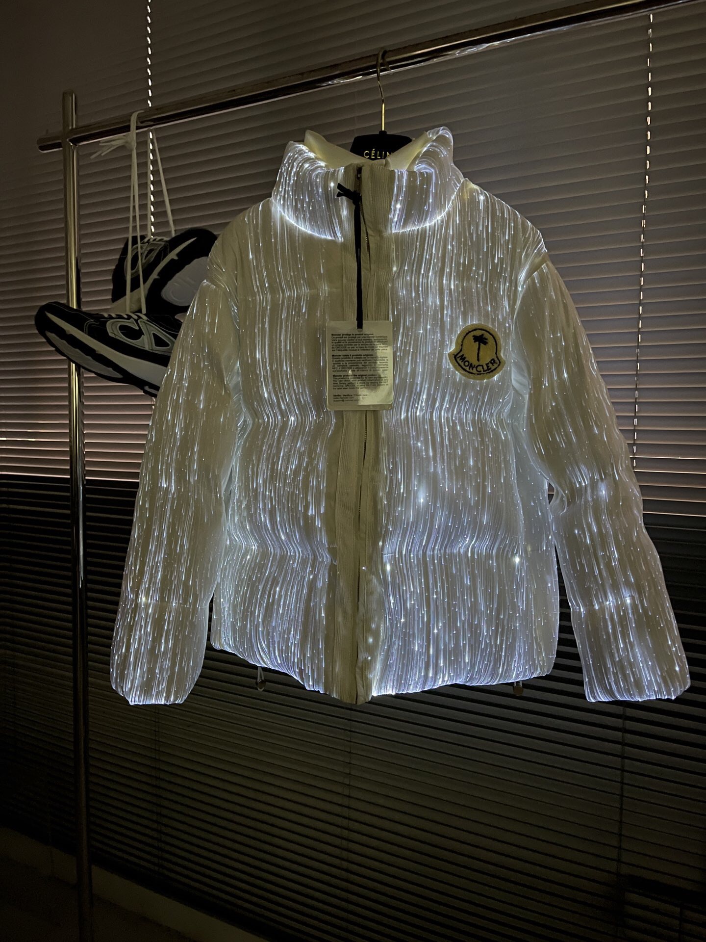 Moncler Palm Angels Glow in Dark White Jacket