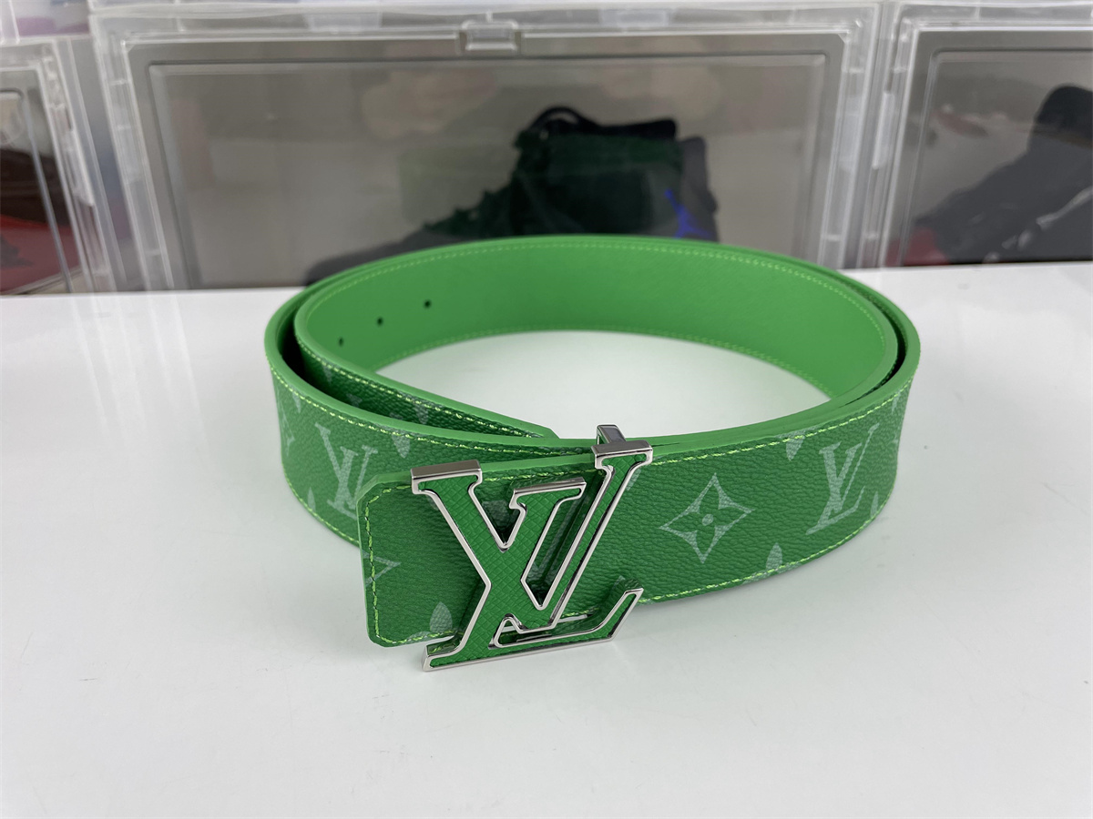 LV Green Belt with silver metal (90-125cm for you to choose )