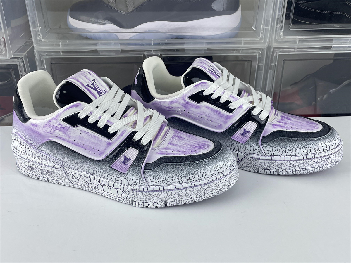 LV Purple paint #54 skate shoes