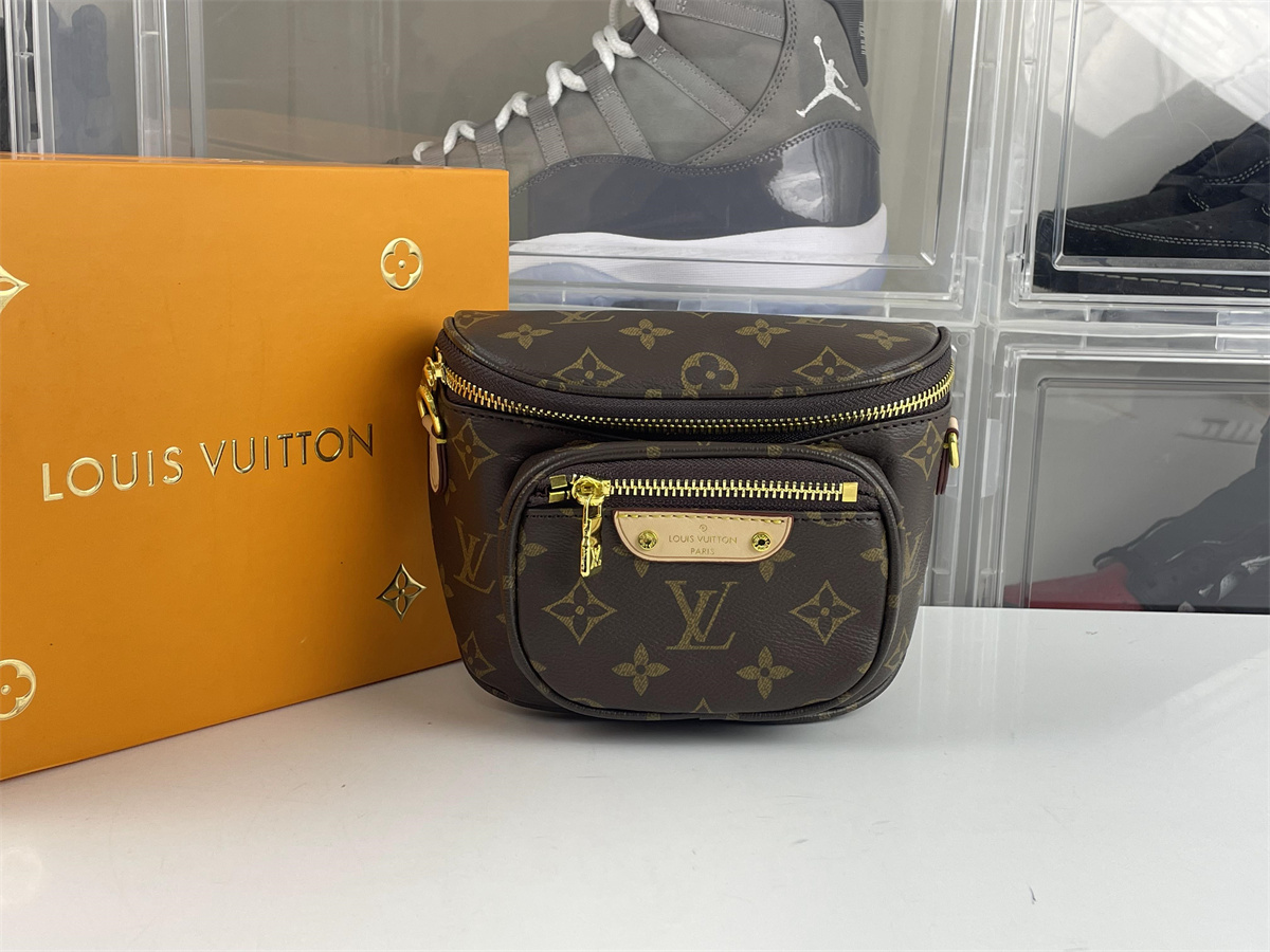 LV Mini Bumbag round shape (17 X 12 X 9.5 cm)