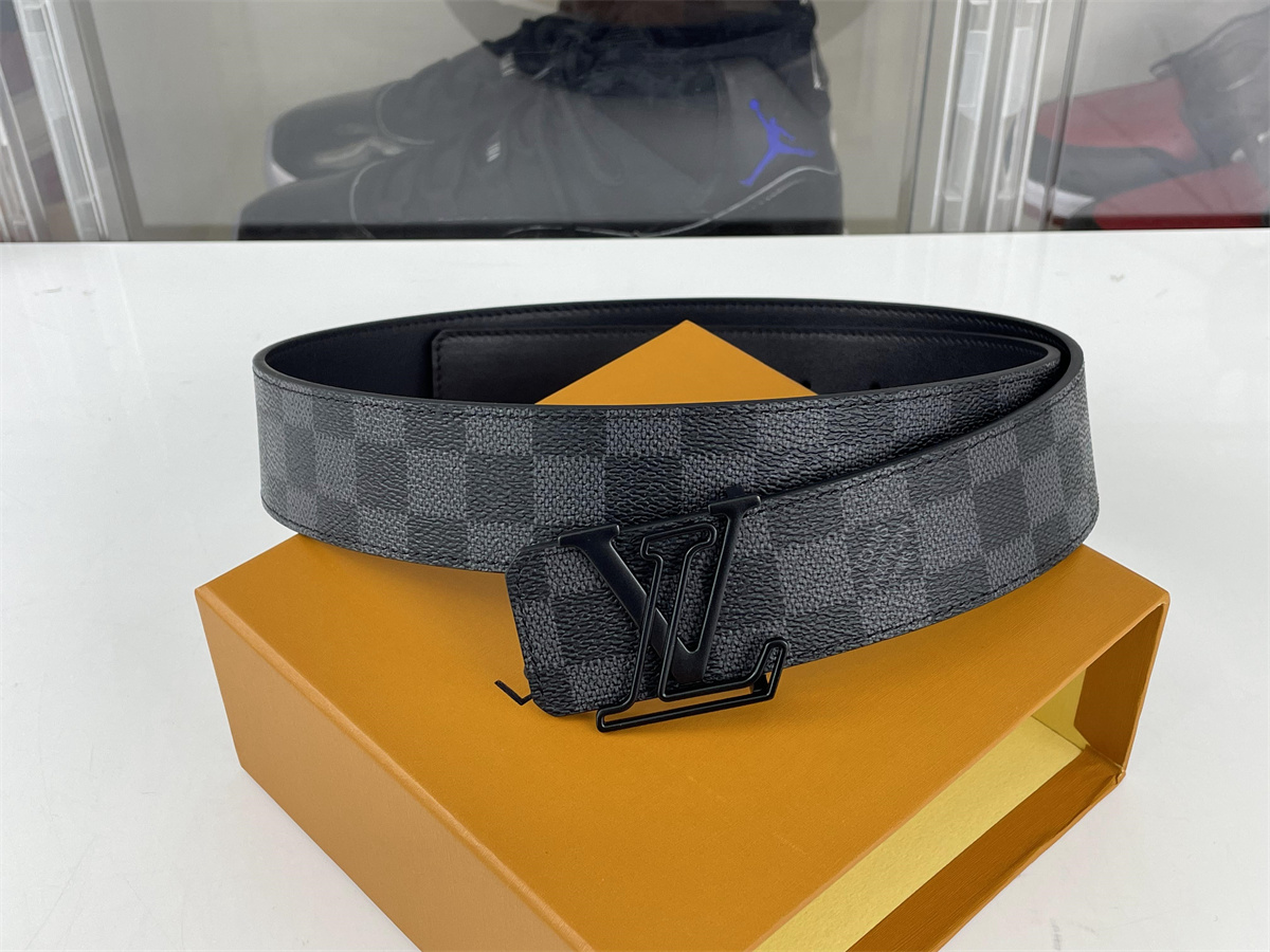 LV Black Square marks Belt (90-125cm for you to choose )