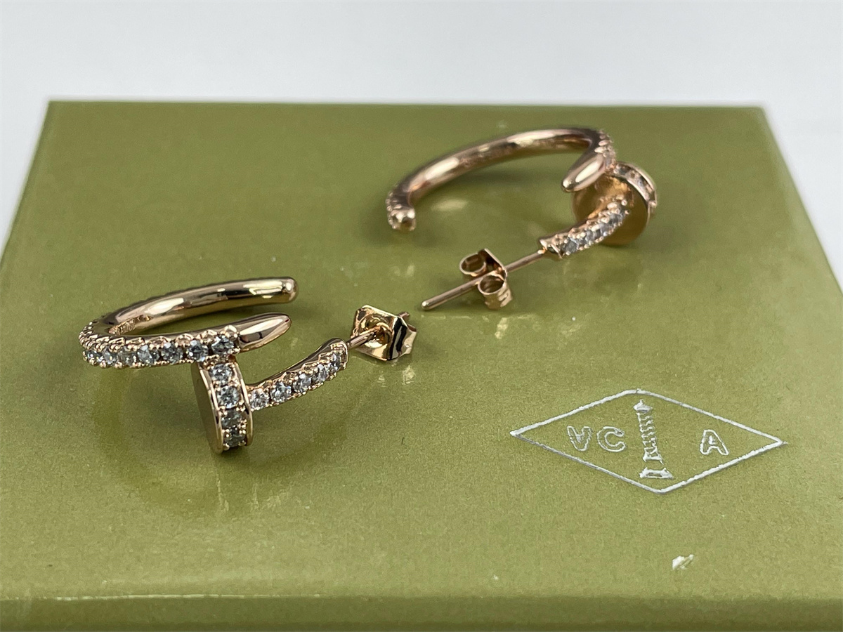 Cartier gold Earring with diamonds (price for each pcs)