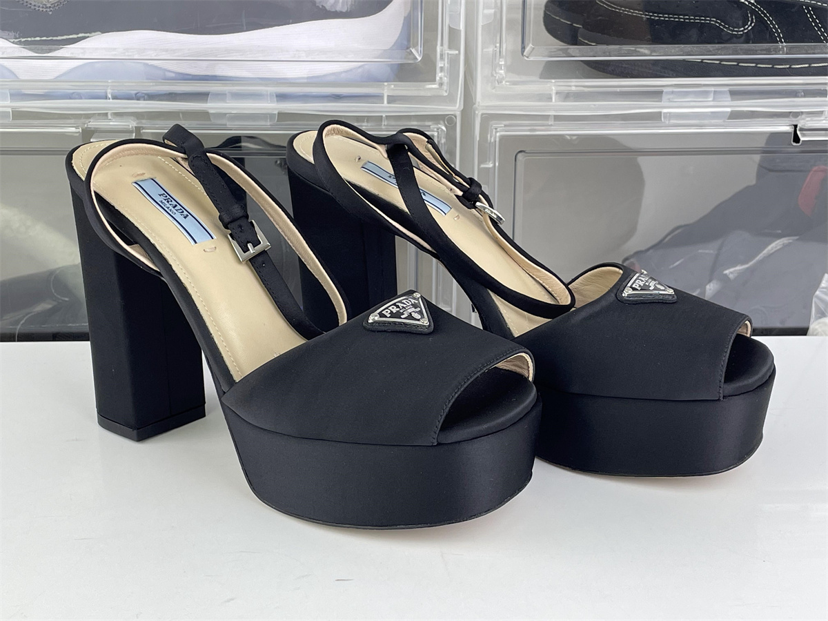 PRADA Black high heel (heel length 13cm)