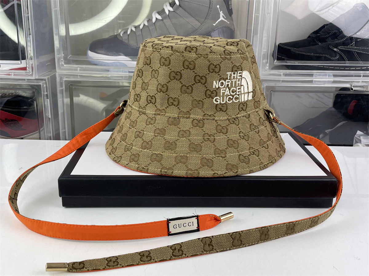 North Face x GUCCI bucket Fisherman hat (both sides wearing)
