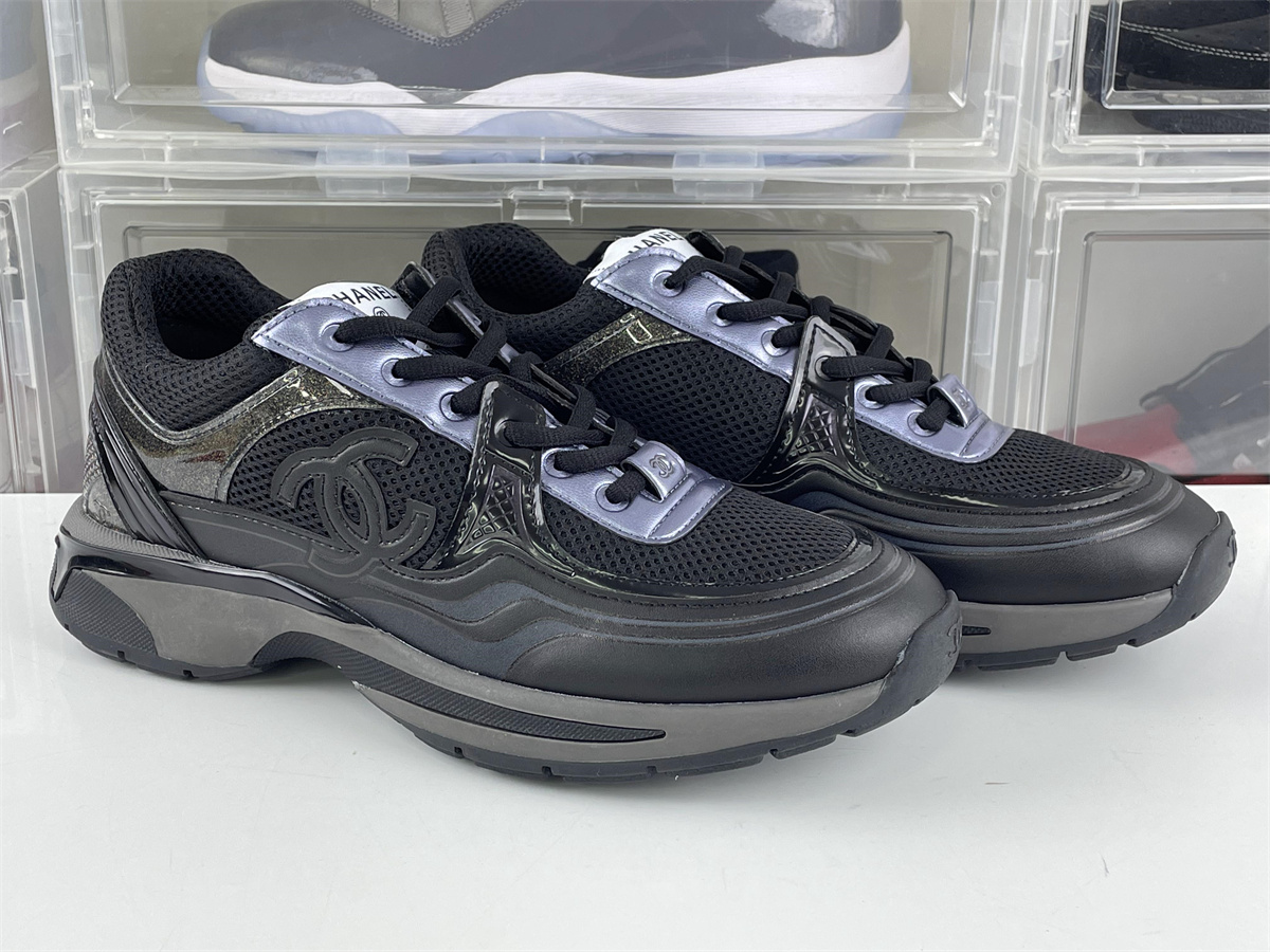 Chanel Black Purple shoes