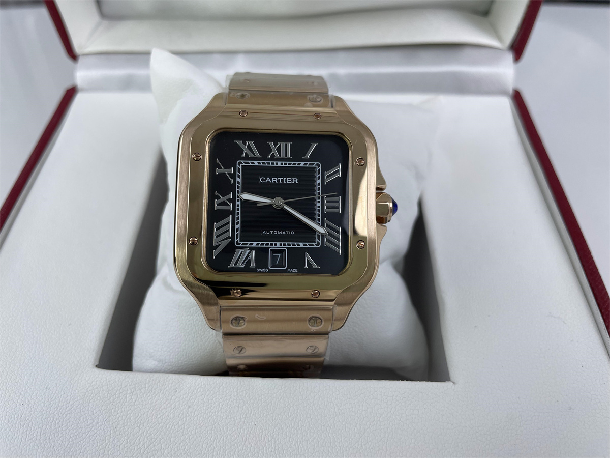 Cartier Santos Rose Gold colorway, 47.5x 39.8mm