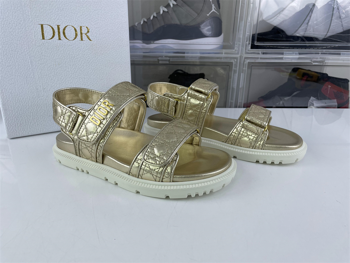 DIOR Golden Ladies Sandals (EU35-42)