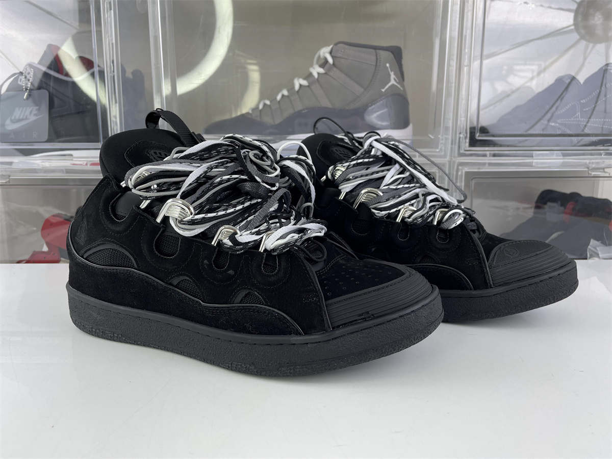 LANVIN Black Tennis Low TOP Sneakers