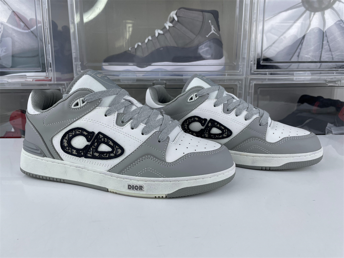 DIOR B57 MID TOP CALF Grey sneakers