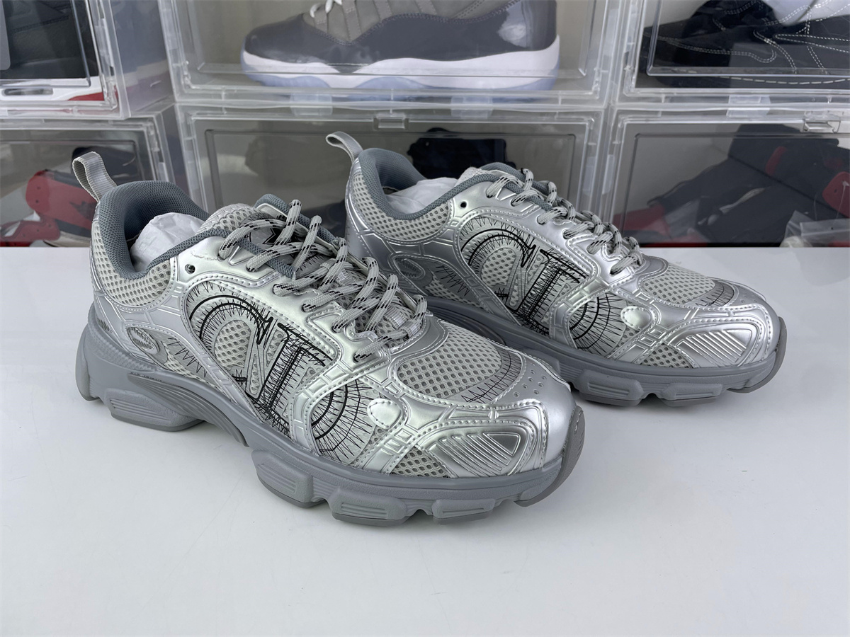 DIOR Chrono Mesh Silver Grey Sneakers