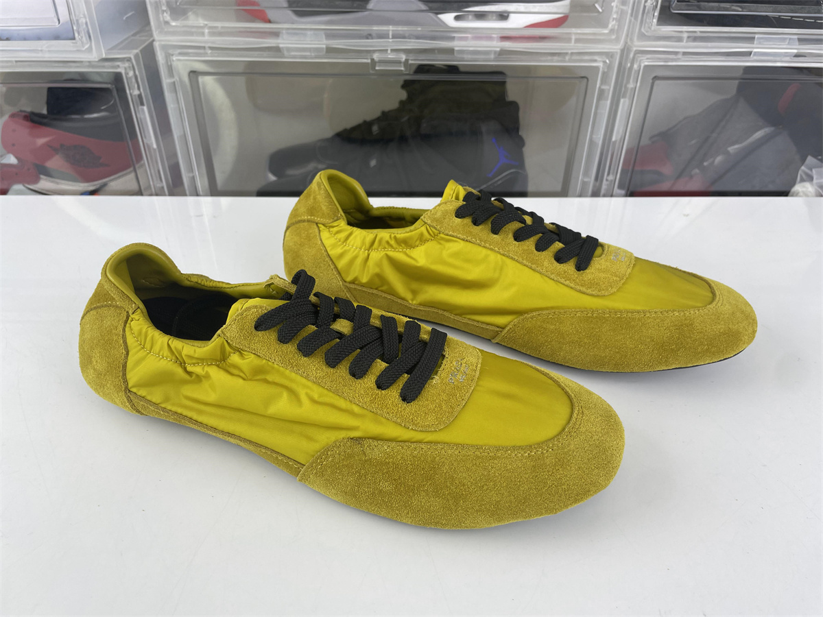 PRADA Collapse Yellow Sneakers
