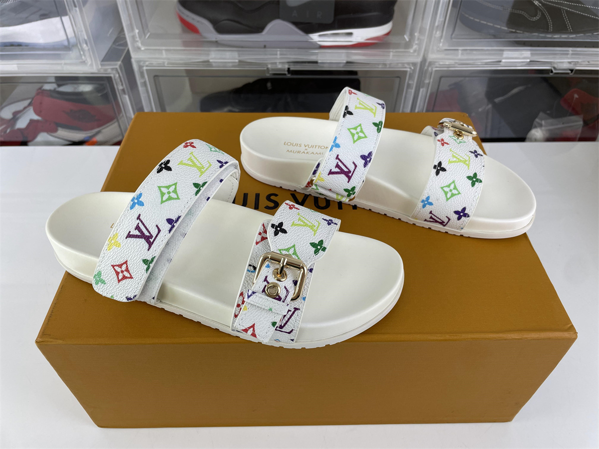 LV White Leather sandals (EU35-46 )