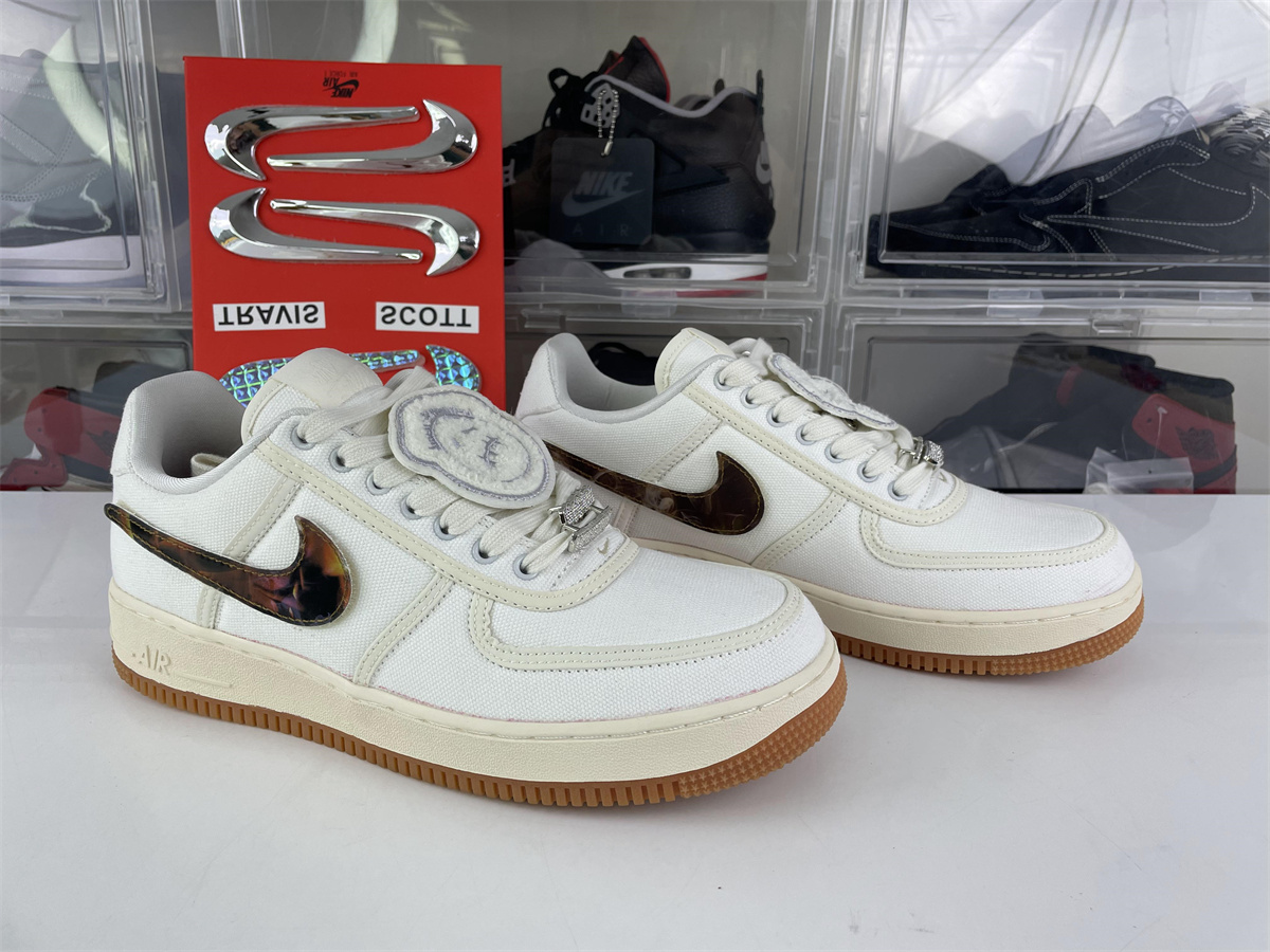 Travis Scott x Nike Air Force 1 Low “Sail”
