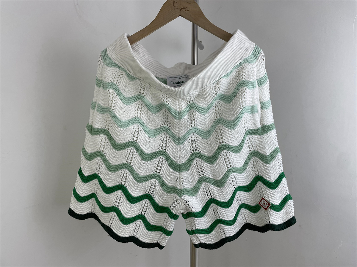 Casablanca Short Pants White Green color