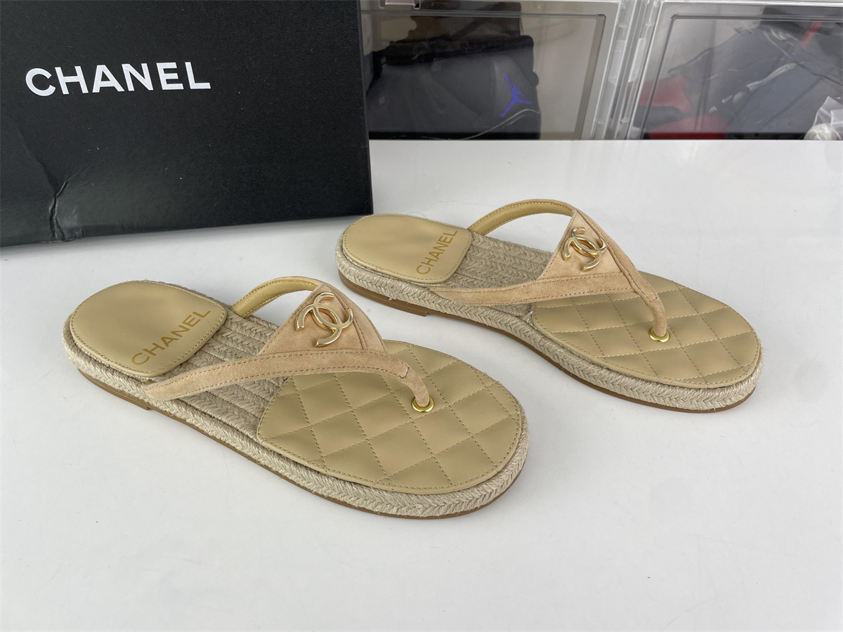 Chanel Ladies Tan color Slipper