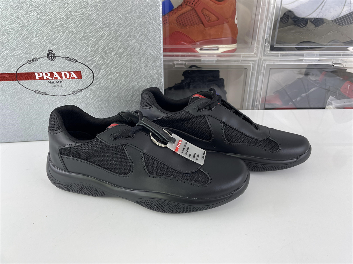 Prada America's Cup Full Matt Black with Black Mesh, (EU38-47)
