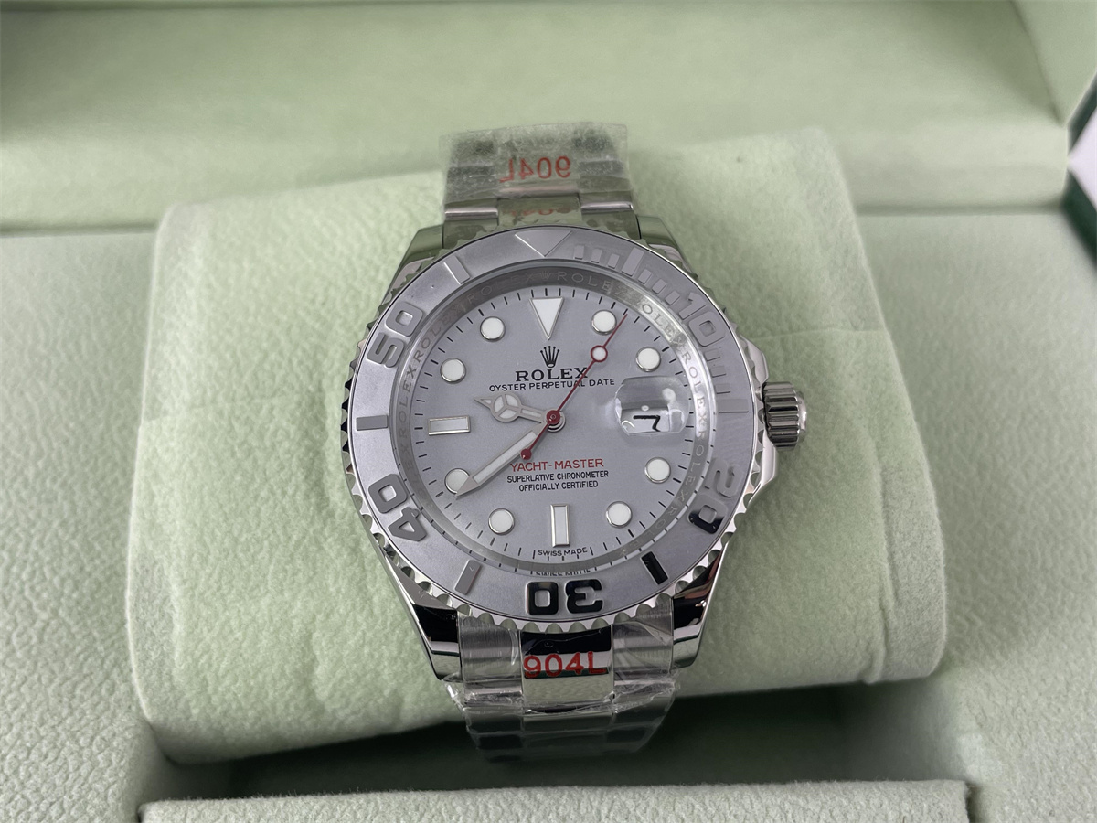 ROLEX Yacht-Master Silver Watch, 40mm