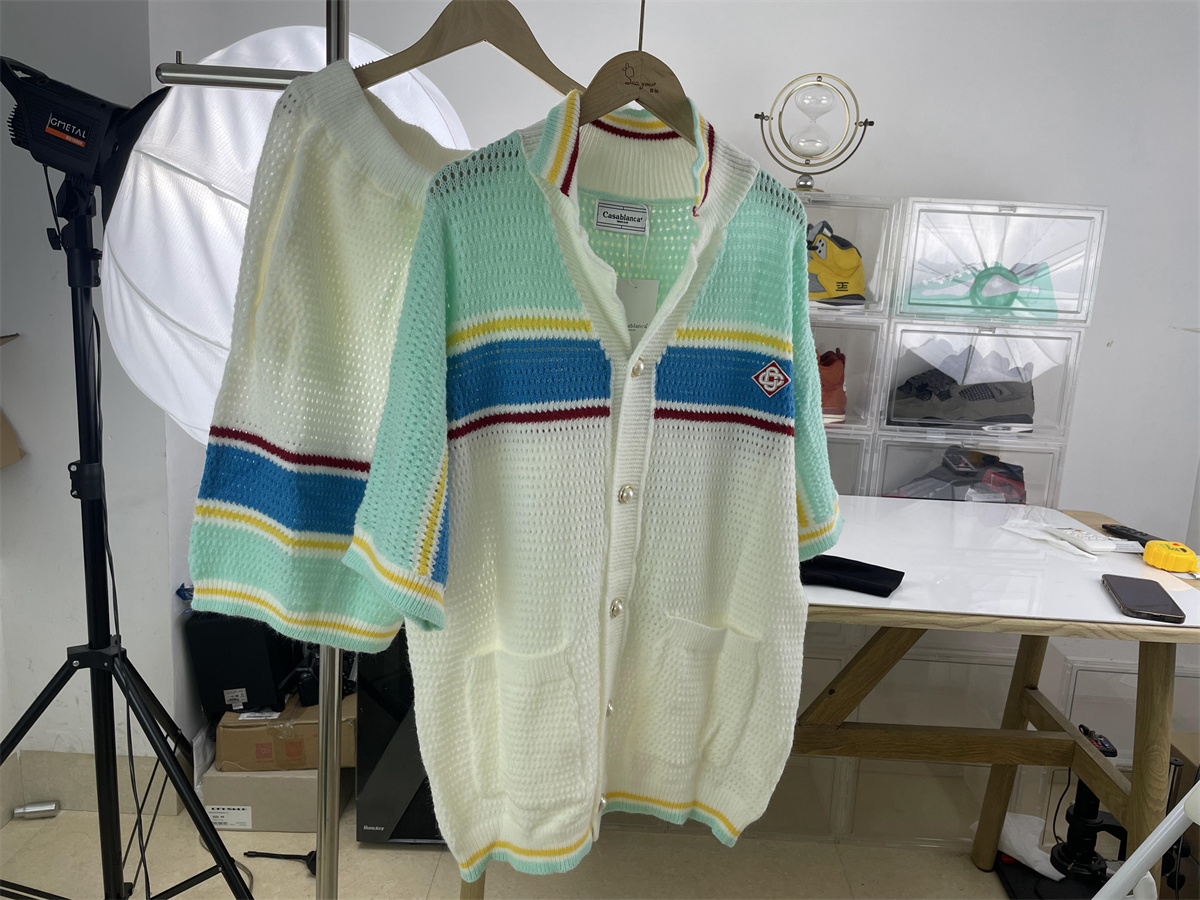 Casablance summer suit sweater with holes, M-2XL