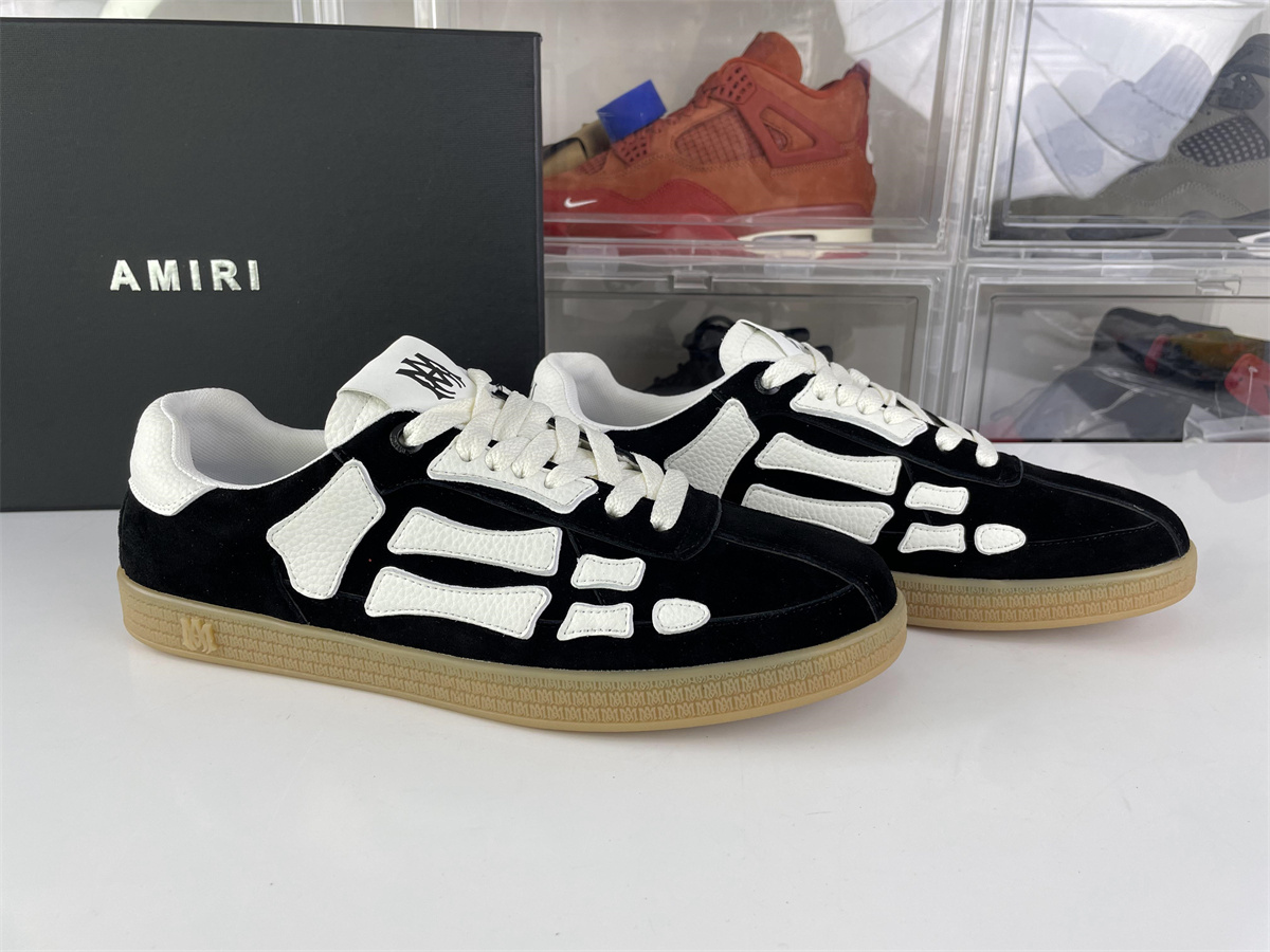 AMIRI Skeleton Top Suede upper Sneaker White Black