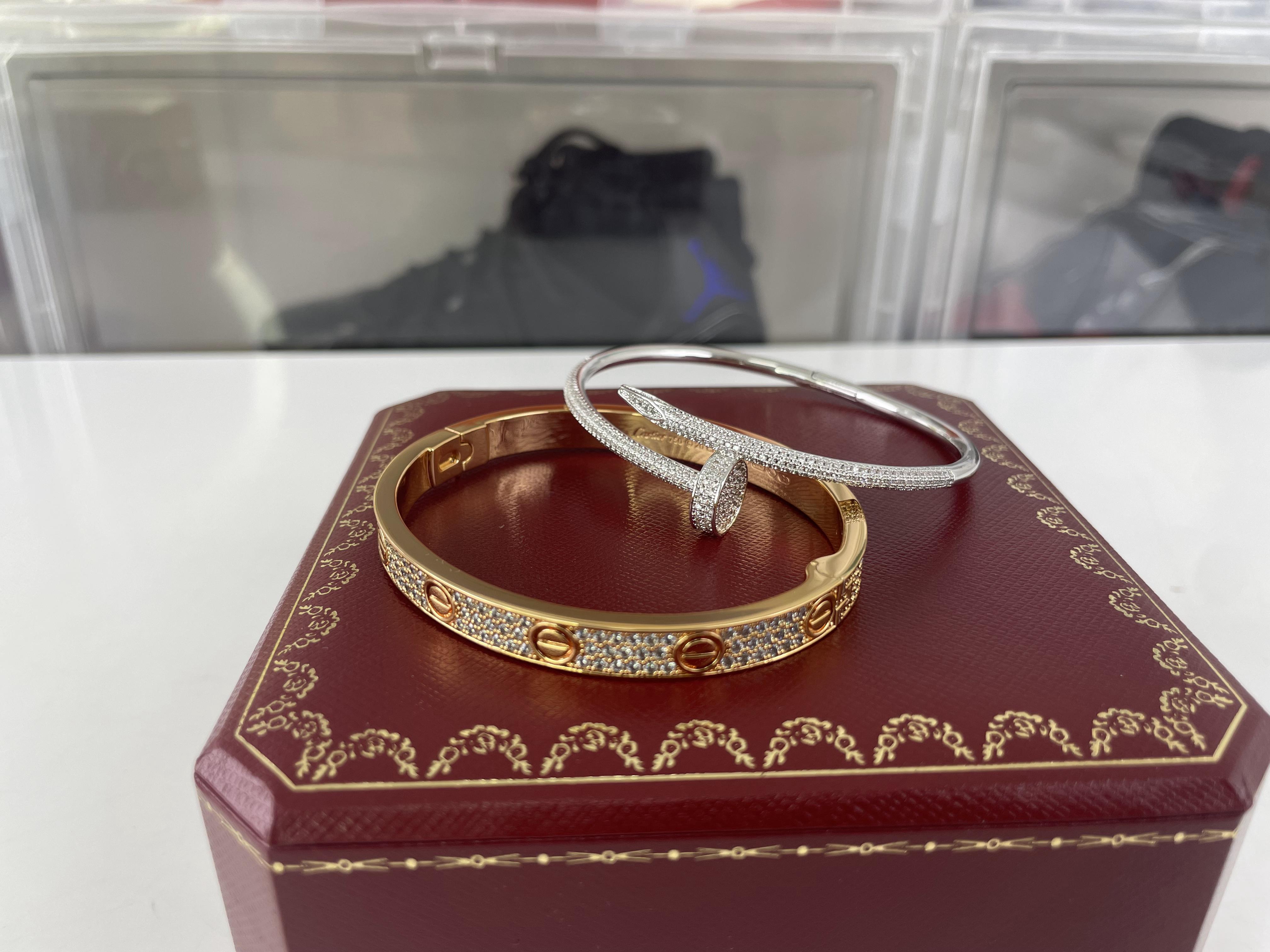 Cartier Ladies Bracelets with Diamonds, (price for 1 pcs)