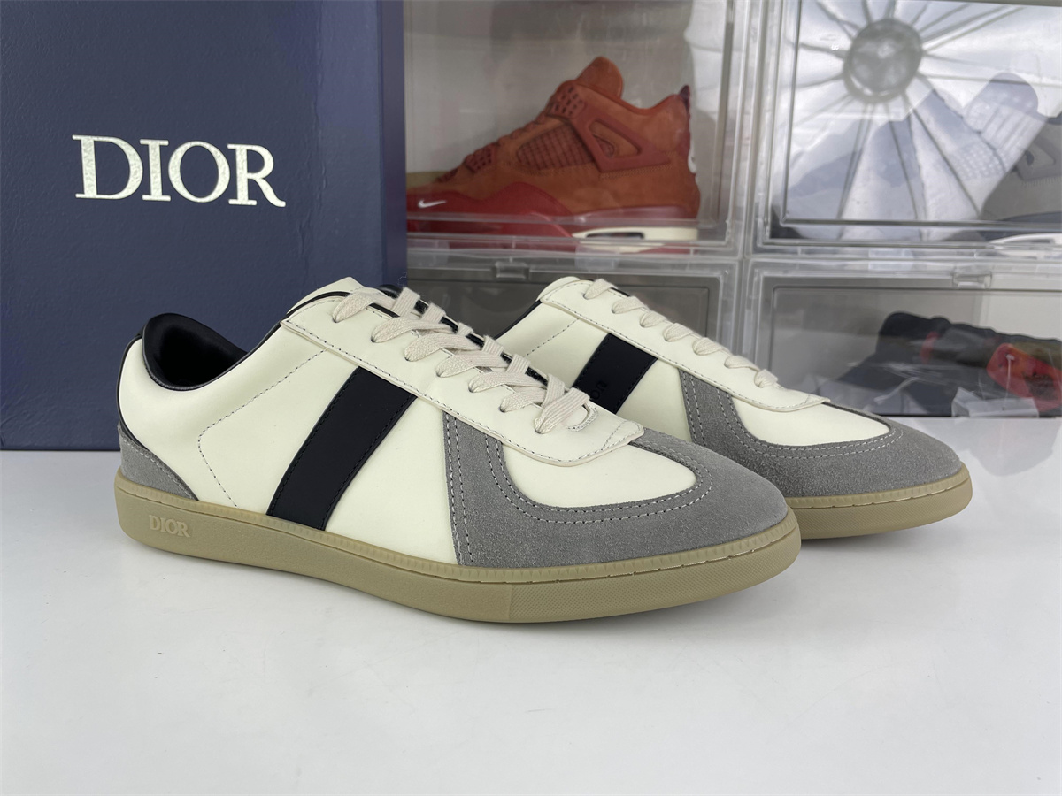 Dior B01 Match Point Black Cream White Smooth Calf shoes