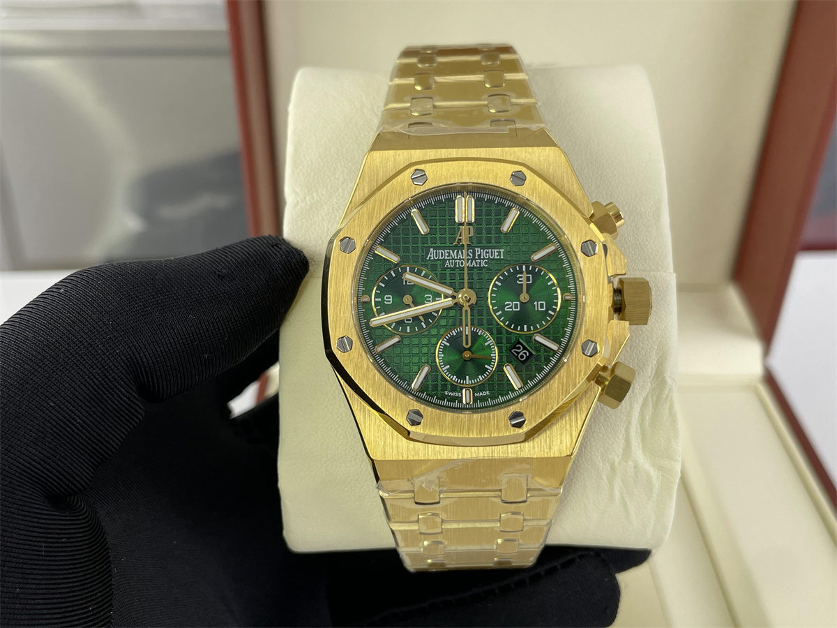 AP Gold Green Watch The Royal Oak series, 41mm