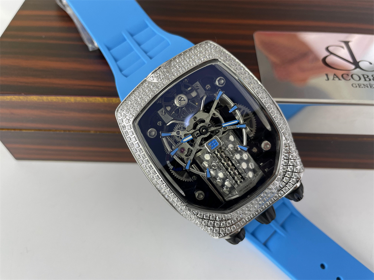 JACOB & CO x Bugatti Machine Watch, V12 engine design