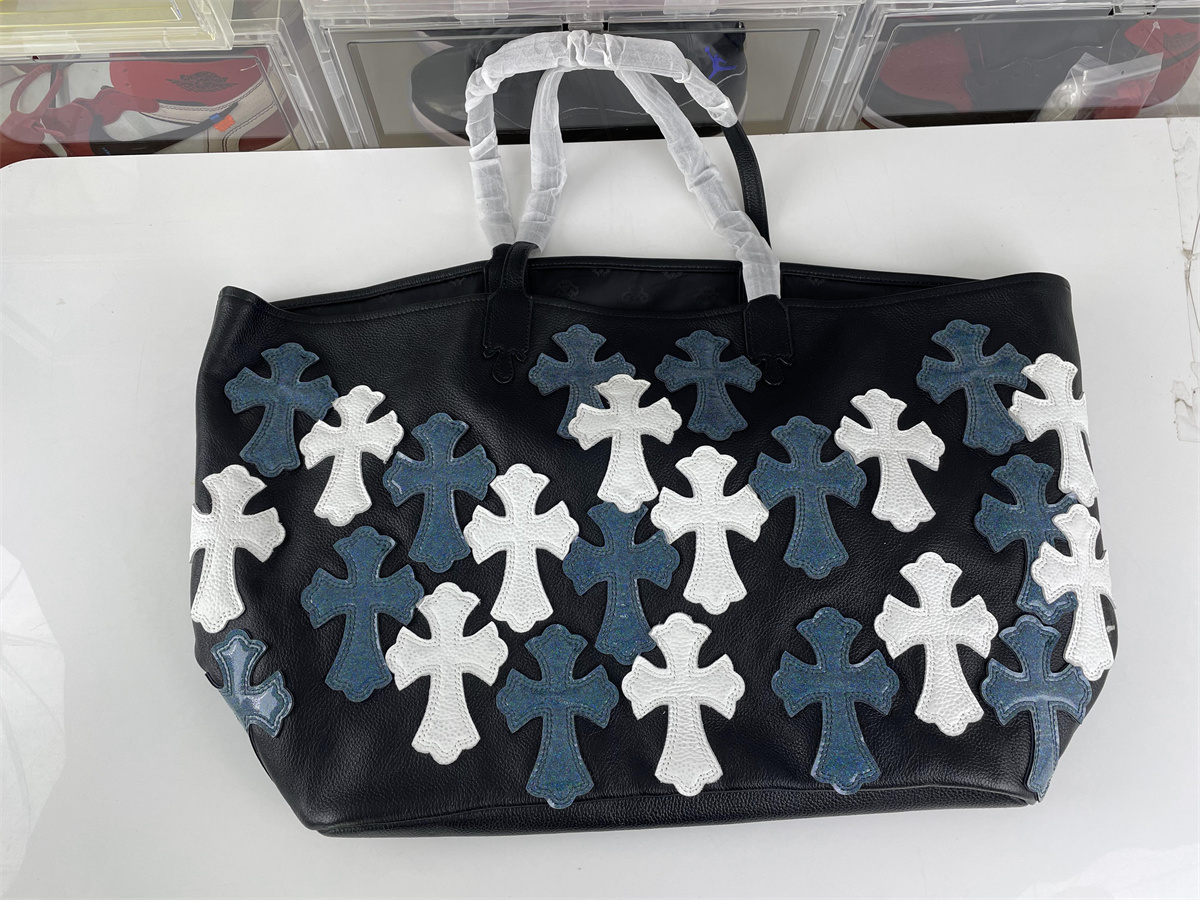 Chrome Hearts Full LOGOs Black traveling Bag, 55cm